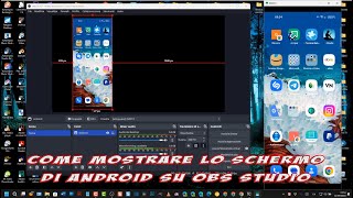 Come mostrare lo schermo di Android su OBS Studio [upl. by Eenafit]