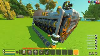 Scrap Mechanic Modded  The new physics update in test with Fant Mod Mining [upl. by Ailene]