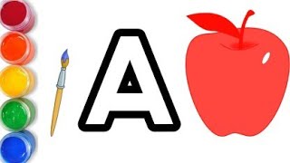 A for Apple B for Ball C for Cat D for Dog Abcd English Alphabet For Kids [upl. by Drannel]