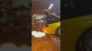 E85 30 psi of boost rotary spinning 305’s on the dyno [upl. by Curry555]