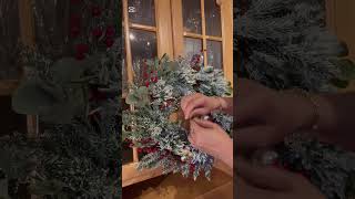 DIY Wreath for Christmas🌲🌲🌲 [upl. by Fabi]