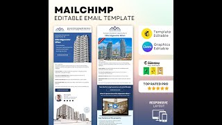 Mailchimp editable email template for real estate [upl. by Namielus]