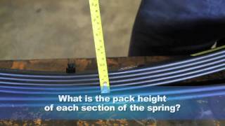 How to measure suspension leaf springs [upl. by Asaert]