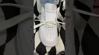 How to lace Air Force 1 Laces Tutorial❗️🤩 Crazy [upl. by Lhadnek]