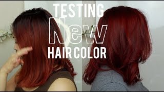 Touching up Red Hair using ION Permanent Haircolor 7IR [upl. by Adelice303]