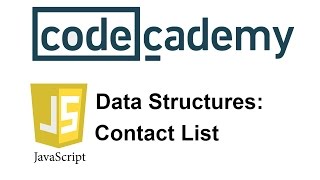 Learn JavaScript with Codecademy Contact List [upl. by Hjerpe]