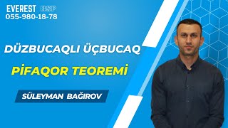 Düzbucaqlı üçbucaq Pifaqor teoremi [upl. by Crescint]