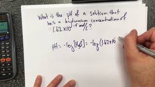 Calculating pH From Hydronium Ion Concentration [upl. by Oinotna]