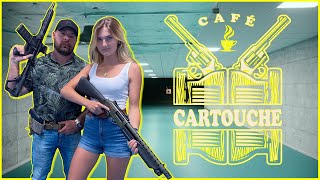 CAFÉ CARTOUCHE 1  THAÏS DESCUFON DÉCOUVRE LE CALIBRE 12 et elle adore [upl. by Shull578]