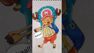 Tony Chopper 💙 drawing art anime onepiece tonychopper çizim strawhats cute kawaii markers [upl. by Ecinreb]