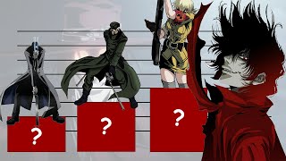 Hellsing Ultimate Characters Power Ranking Comparison [upl. by Ainslie]