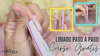 CLASE 5 Cómo LIMAR las UÑAS ACRÍLICAS Cuadradas paso a paso  PRINCIPIANTES [upl. by Esimehc262]