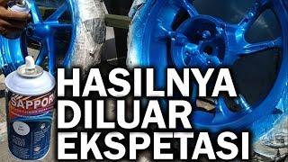 CAT MOTOR CUMA PAKE INI HASILNYA GINI BANGET  TUTORIAL CAT VELG NMAX [upl. by Haroved351]