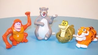 1989 McDONALDS WALT DISNEYS CLASSIC THE JUNGLE BOOK SET OF 4 HAPPY MEAL COLLECTION REVIEW [upl. by Abehshtab]