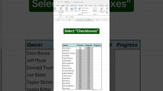 Create Checkbox in Excel [upl. by Sesylu569]