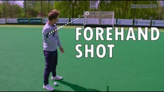 Forehand Shot By Hertzberger TV  Field Hockey tutorial [upl. by Nellad]