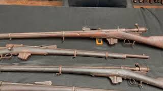 Detailed video of our Vetterli 197087 in Cal 104 and Model 18708715 in Cal 65 Carcano rifles [upl. by Ogir]