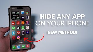 2024 How to Hide Any iPhone App  New Method Impossible to Find [upl. by Inahpets604]