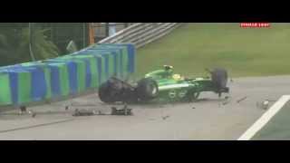 F1 2014 Marcus Ericsson Acidente Hungaroring [upl. by Byron]