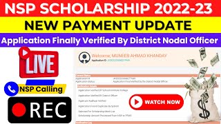 NSP Scholarship 202223 Payment Update  Live Call Recordig  Payment Date FreshRenewal Students [upl. by Enovaj]