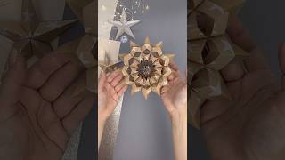 DIY 3D snowflake paperart christmasdecorations snowflakes papercut moitoiart papercraft [upl. by Harcourt]