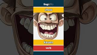 🇬🇧🇩🇪 chew  kauen  vocabulary builder  learn English  Lernen wir Englisch [upl. by Octavian917]