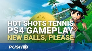 Hot Shots Tennis Everybodys Tennis PS4 Gameplay New Balls Please  PlayStation 4  Footage [upl. by Robinetta]