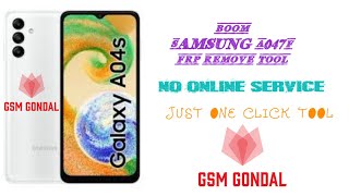 Samsung A047F A04S frp remove new tool just for a04s working 100 [upl. by Lahpos]