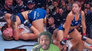 UFC Fighter Ailin Perez Twerks on Oppenet after Choking her OUT [upl. by Rosalba238]