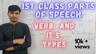 Verb and its types First class of parts of speech in UrduHindi English cationsenglish [upl. by Chi788]