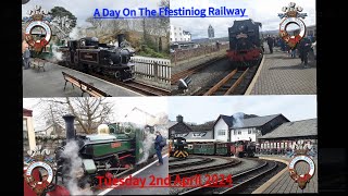 A Day On The Ffestiniog Railway Tuesday 2nd April 2024 [upl. by Attiuqaj]