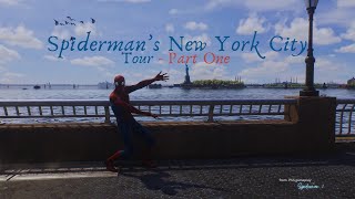 quotSpidermans Tour of New York pt 1quot 😎 Ambient music w images from the game Spiderman 2 gaming [upl. by Brien]