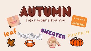 🍁 Autumn Vocabulary  For All Ages and English Learners [upl. by Weibel]