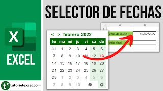 Insertar un CALENDARIO o SELECTOR DE FECHAS en Excel 📅 [upl. by Nuahsal279]