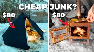 The Cheapest Hot Tent and Stove From AMAZON 😳 [upl. by Hepsibah]