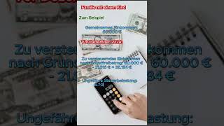 Difference between before and after Dec 2024 tax taxation germany germanytax kindergeld [upl. by Devaj]