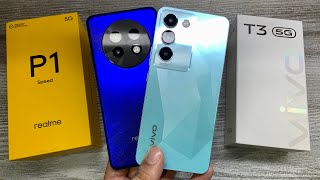 Realme P1 Speed 5g vs Vivo T3 5g  Best konsa   Flipkart Sale Discount 🔥 Gaming Processor 🎮 [upl. by Nylorac]