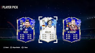 100x TOTY 75 PLAYER PICKS FOR FULL TOTY amp 88 ICON PACKS FIFA23 [upl. by Eanerb]