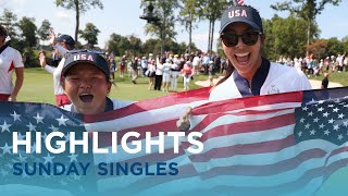 Sunday Singles Highlights  2024 Solheim Cup [upl. by Wilone793]