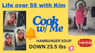 Weight loss recipes for losing weight over 50 — Hamburger soup sooo sooo good 😊 [upl. by Pish506]