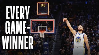 All 8 Stephen Curry GameWinning Shots of His Career 💦 [upl. by Smith263]