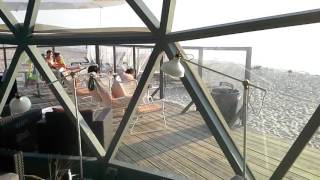 Beach Bar Dome restaurant KUPOLAS Nida [upl. by Fanchette]