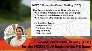 ComputerBased Testing CBT for the NCEES Civil Engineering PE Exam [upl. by Arikihs533]