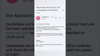 IOCL Non Executive recruitment 2024 Send Mock test link [upl. by Cesare]