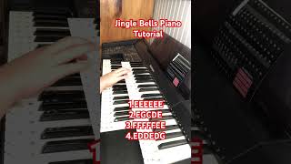 Jingle bells piano easy tutorial [upl. by Eliason33]