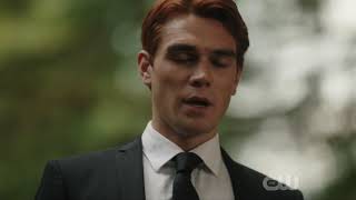 Fred Andrews Funeral Archies Speech  Riverdale S04E01 Clip [upl. by Odrawde]