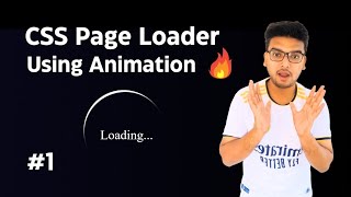 CSS Loader  CSS Animation Loader  1 Part 01 [upl. by Aneles739]