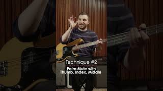 Quick Tips Electric Bass Muting Techniques [upl. by Idolah661]