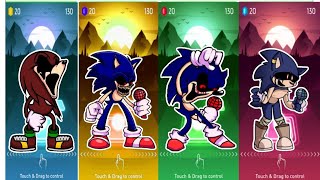 Sonic EXE vs Knuckless EXE vs Sonic the Werehog EXE vs Sonic EXE x Coffin Dance  Tiles Hop EDM Rush [upl. by Marius]