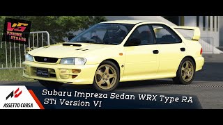 Assetto Corsa  Subaru Impreza Sedan WRX Type RA STi Version VI [upl. by Aihselef635]